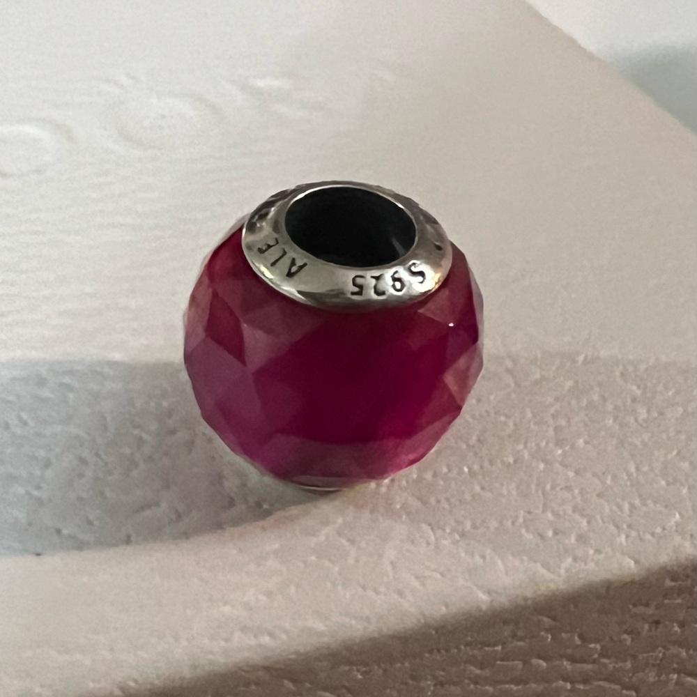 Pandora Pink Faceted Charm